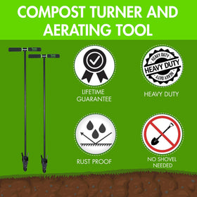 Yard Butler ICA-36 powder-coated steel construction stands up to year-round use