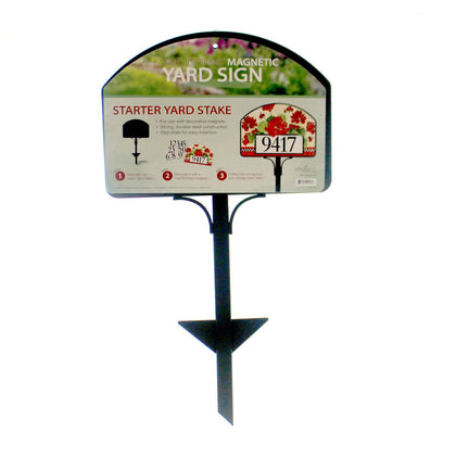 Yard DeSigns Magnet Yard Stake in black, outdoor sign holder for magnets.