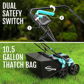 YARDCARE dual safety switches support safer starts during operation