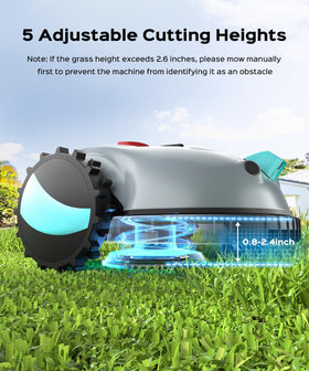 YARDCARE V100 magnetic strip and pegs define zones