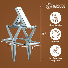 YARDDOG Mole Trap galvanized-steel finish resists rust in outdoor conditions.