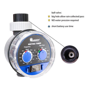 Yardeen timer installation outdoors enables hands-free irrigation with a tool-free connection