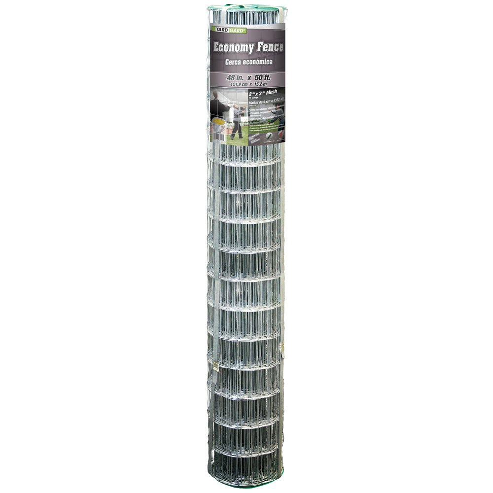 YARDGARD 2in x 3in mesh welded wire roll ideal for animal enclosures and garden protection.