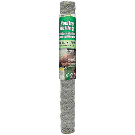 YARDGARD poultry netting overview showing a durable 24x10 ft roll in galvanized steel