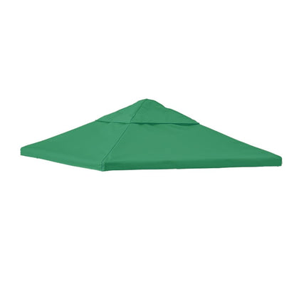 YardJoyliz playtime canopy green cover shields outdoor playset from sun.