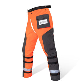 YARDMARIS chainsaw chaps outer shell in orange for durable protection