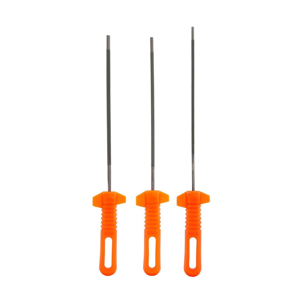 YARDMARIS 5-32 round chainsaw file with handle for precise sharpening