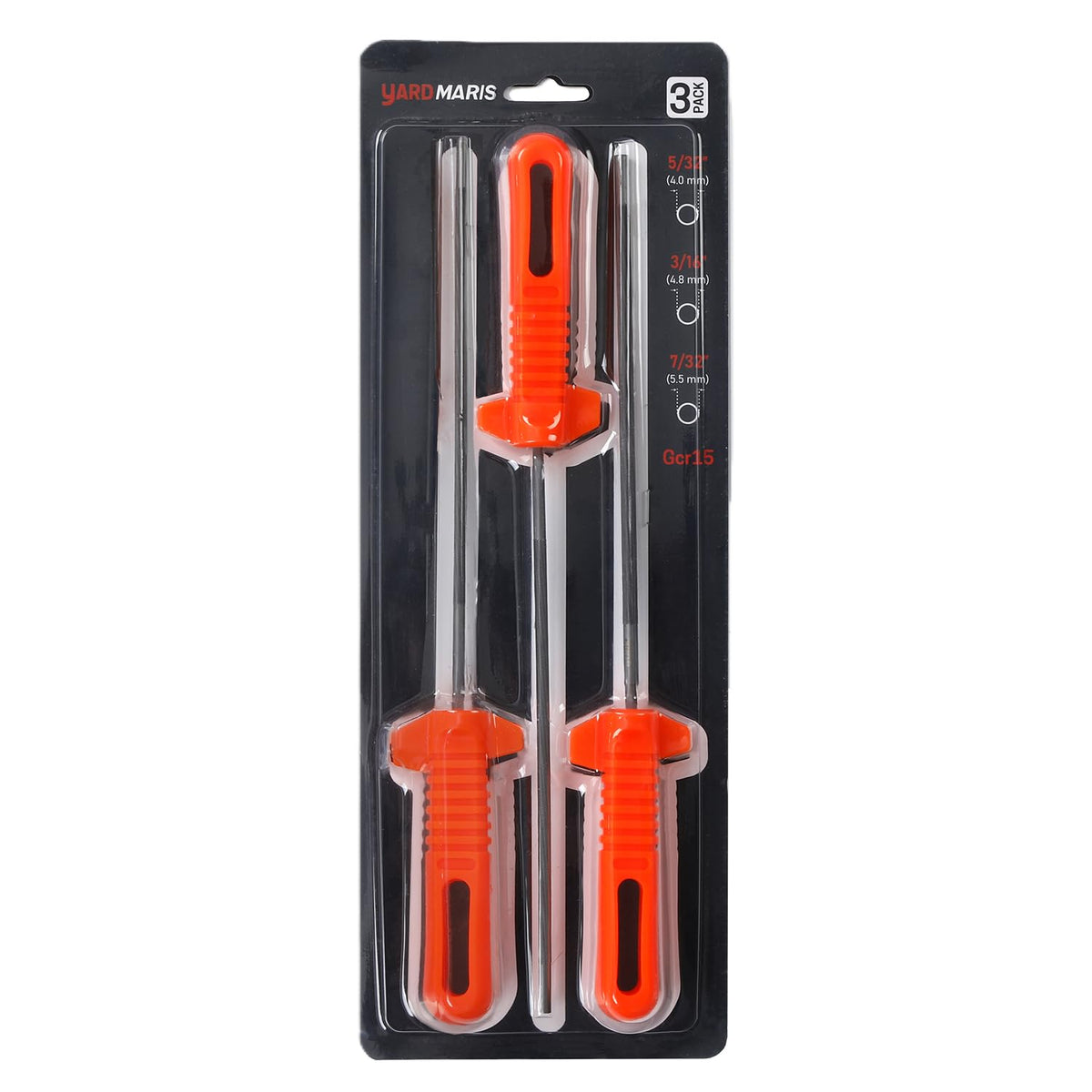 YARDMARIS triple-file set ideal for pros and DIYers