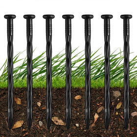 YardSeal 8-inch spiral landscape spike anchors soil for durable edging