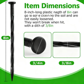 YardSeal spiral anchors protect artificial turf with durable grip in challenging soil.