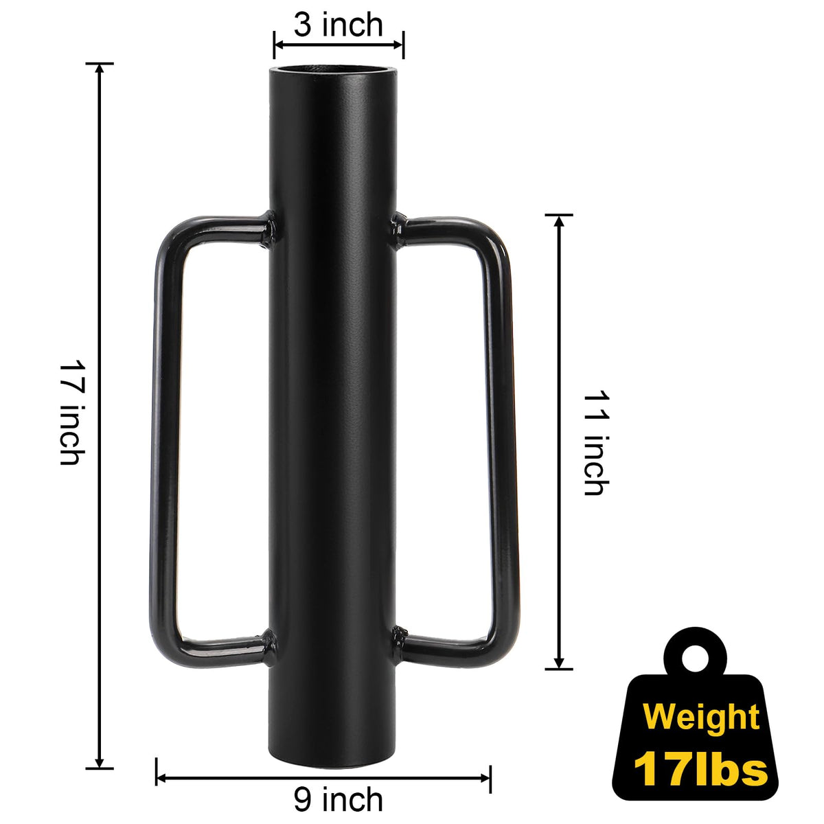 Yarlung fence post driver with ergonomic handles for comfortable use