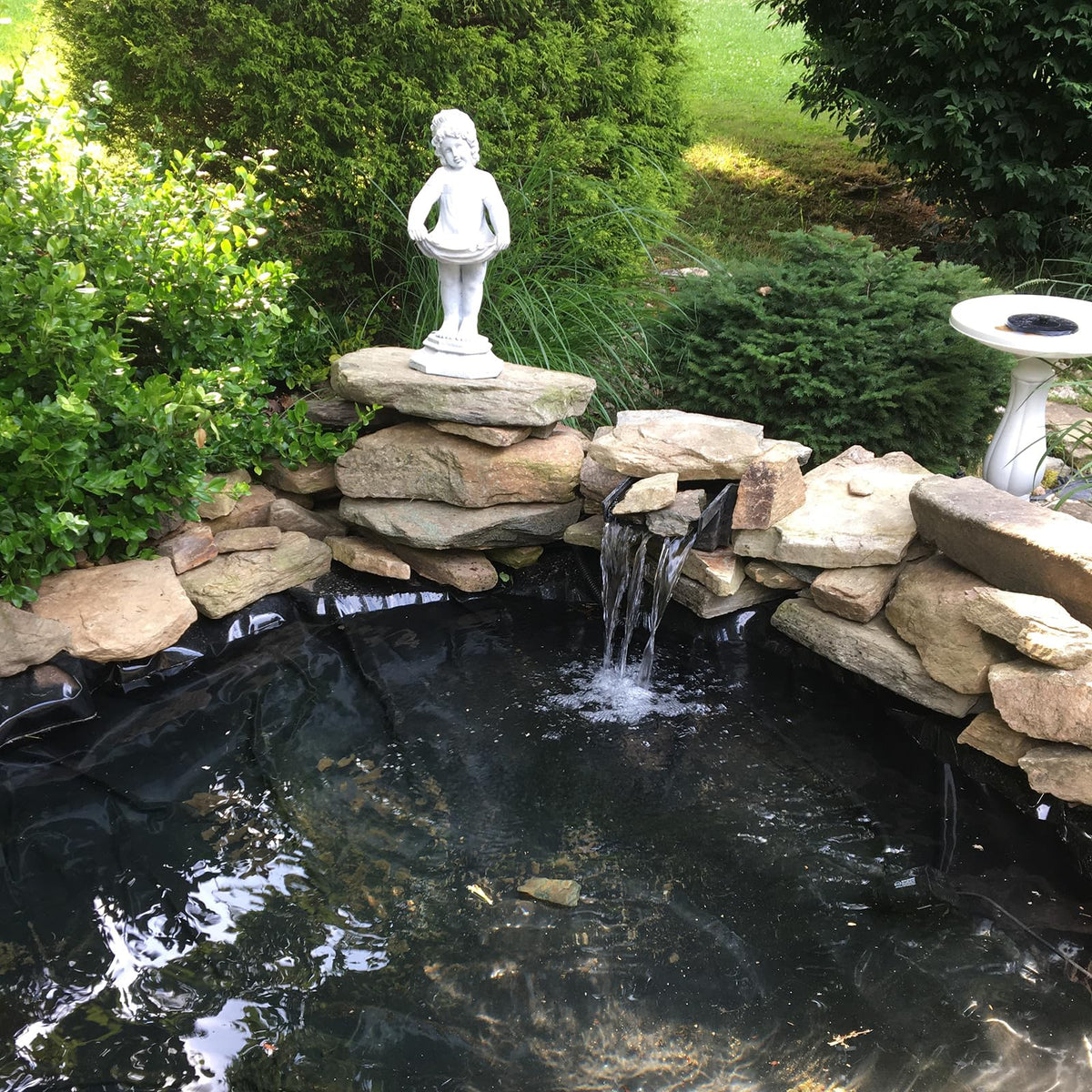 Yarlung koi pond liner black for clean pond appearance