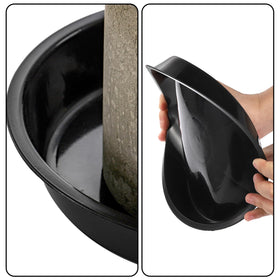 Yarlung 4.5-inch black plant saucer lightweight and sturdy
