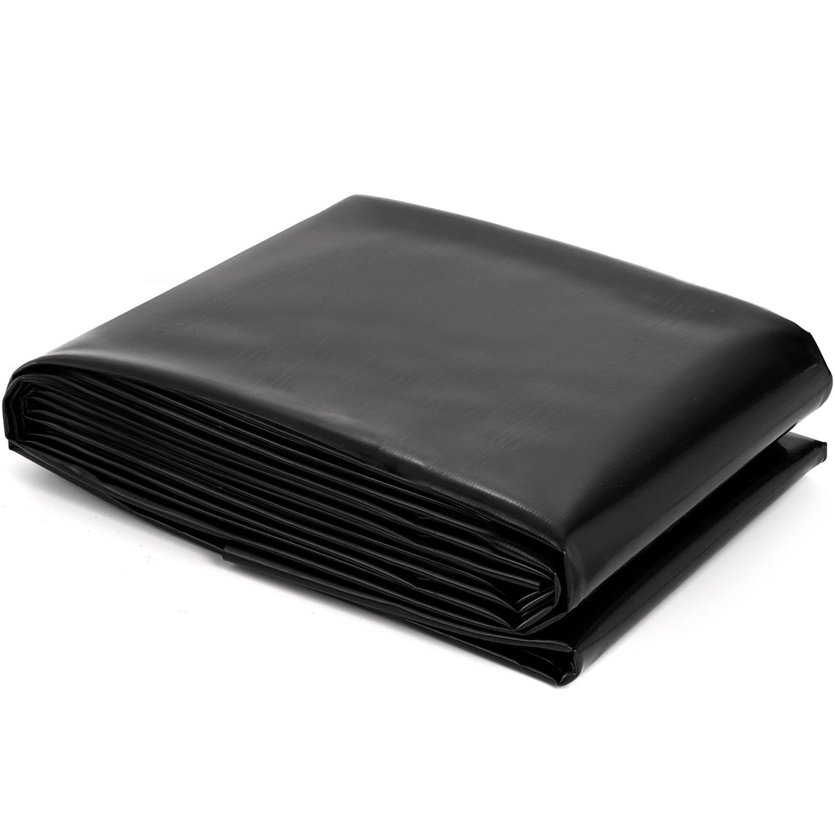 Yarlung 7x10 ft pond liner in black protects garden ponds from leaks.