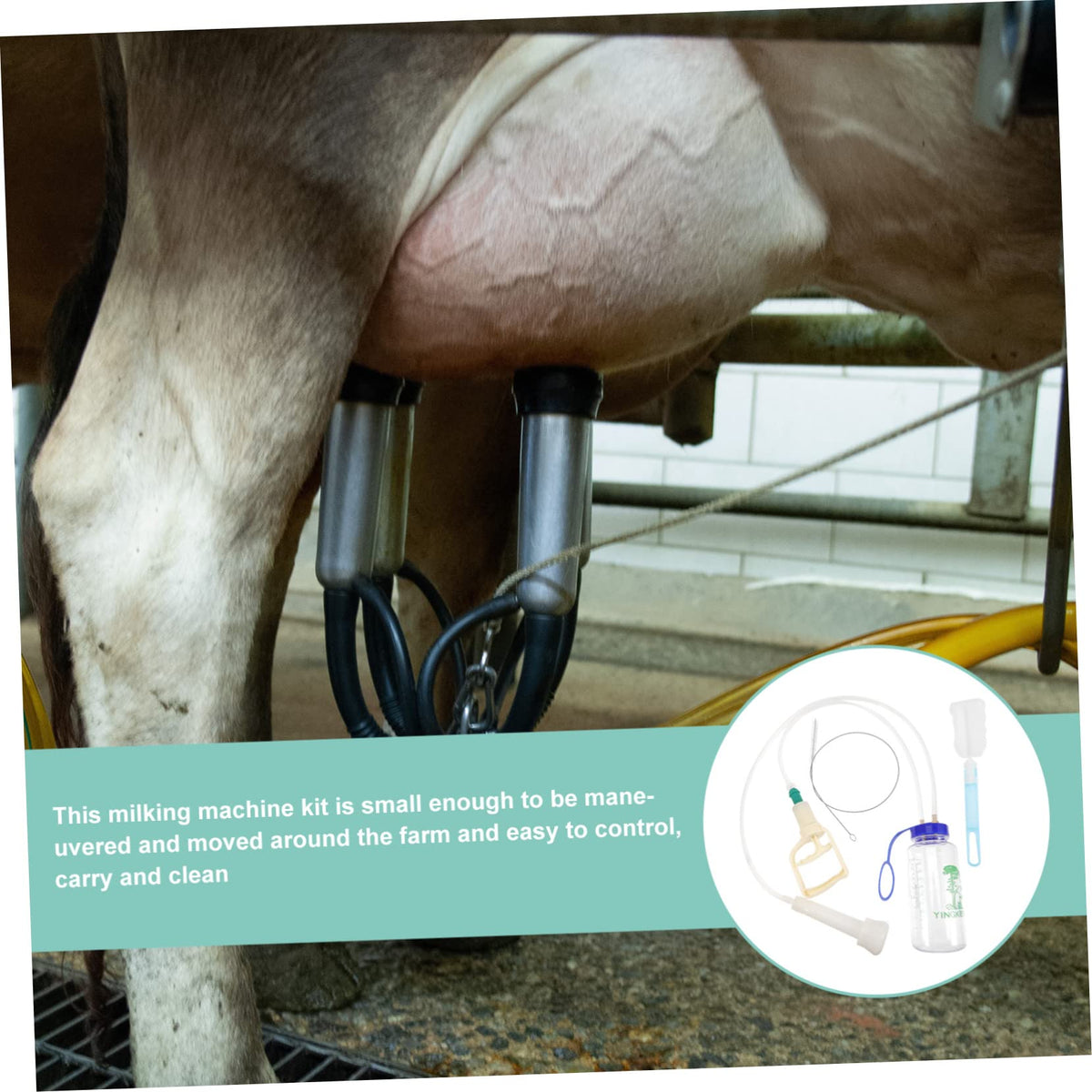 YARNOW milking-system kit ready for everyday farm chores.