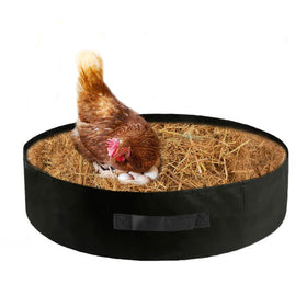 Yarrkc chicken dust bath tub 28inch diameter provides a spacious bathing area for chickens