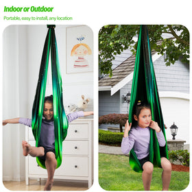 Yatoco Sensory Swing hug-like cocoon provides secure, soothing containment.