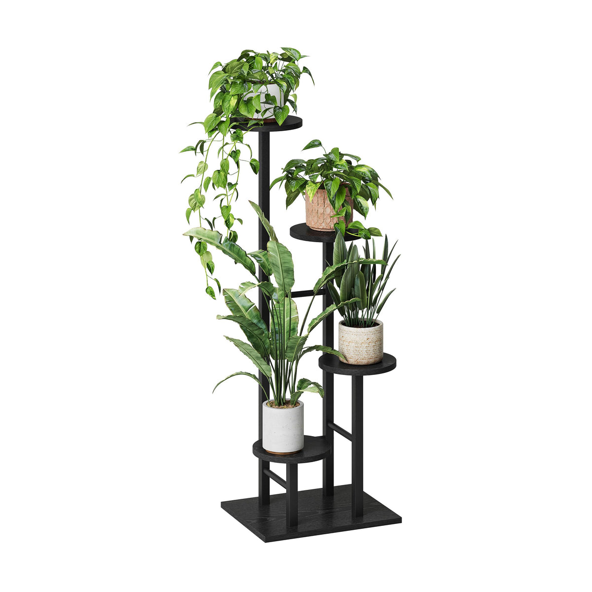 YAUKTAK indoor balcony arrangement, elegant plant display for small spaces.