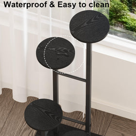 YAUKTAK office corner display, plant stand doubles as decor organizer.