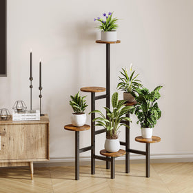 YAUKTAK metal-frame close-up highlights sturdy construction for long-lasting indoor greenery.