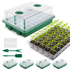 YAUNGEL 160 cell seed starter tray for organized germination and dense planting
