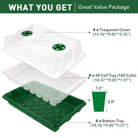 YAUNGEL 3.7x3.7x5.5 cm cells provide extra height for early growth