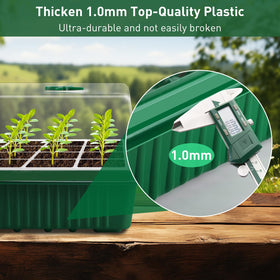 YAUNGEL seed tray with humidity dome enables precise moisture control during germination