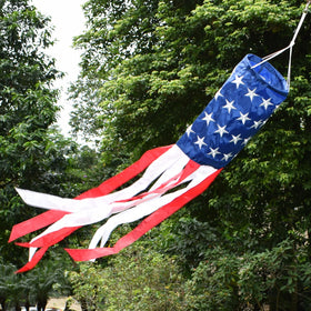 YAVOUN Heavy-duty nylon windsock offers long-lasting Fourth of July decor.