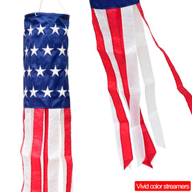 YAVOUN Patriotic windsock brightens patios and canopies with motion.