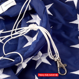 YAVOUN UV- and water-resistant windsock keeps colors bright outdoors.