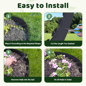 Yawfold Landscape Edging enables quick, tool-free installation along paths and beds.