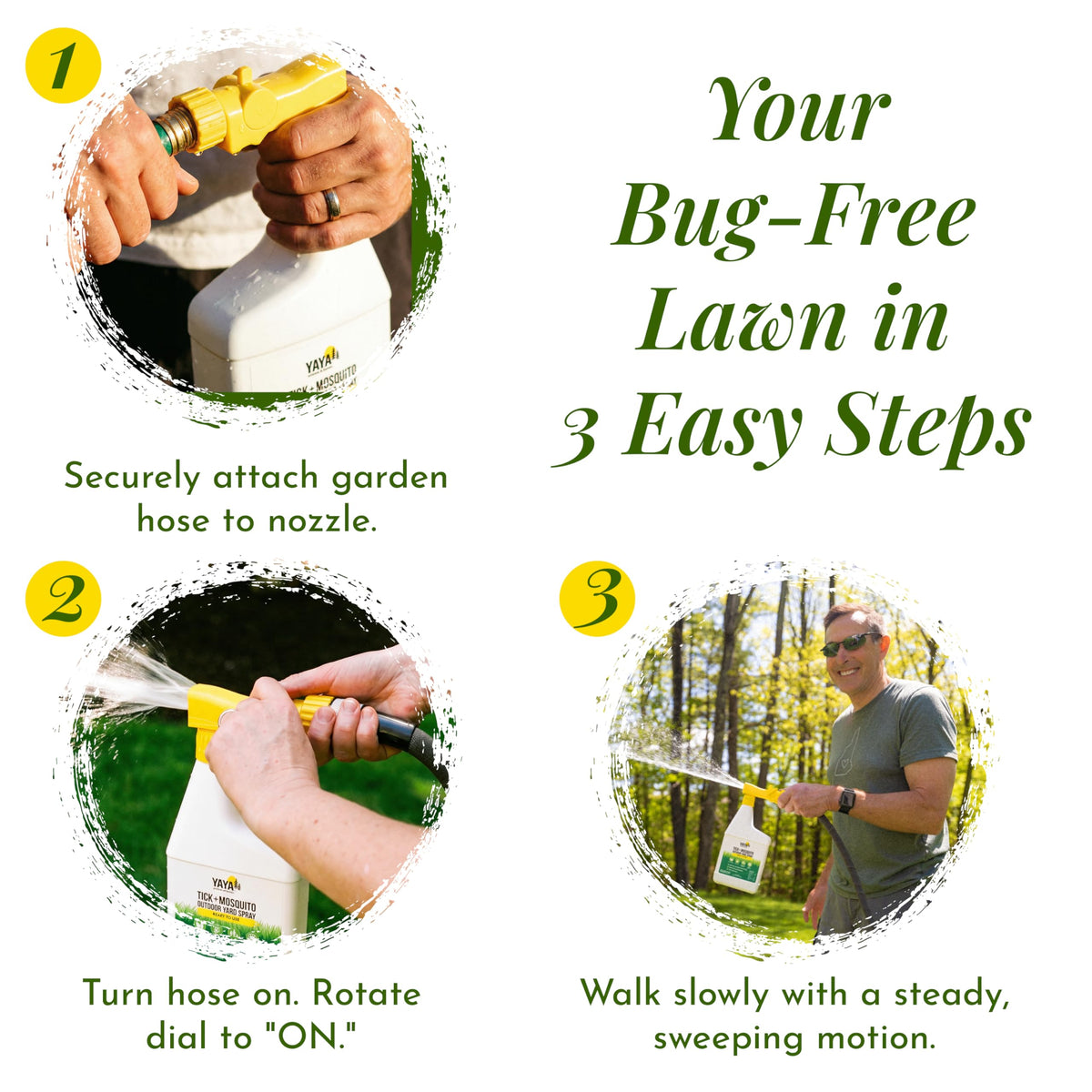 Eco-friendly refill concentrate providing four additional applications for YAYA Organics spray