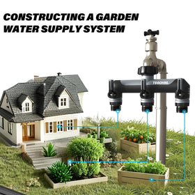 Yayamz high-flow diverter with 0.4-inch bore for strong water distribution.