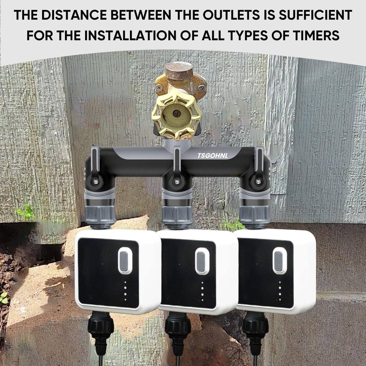 Yayamz independent shut-off valves enable zone control for irrigation.
