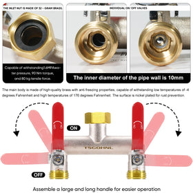 Yayamz 2.95-inch spout spacing for multiple timers and fixtures.