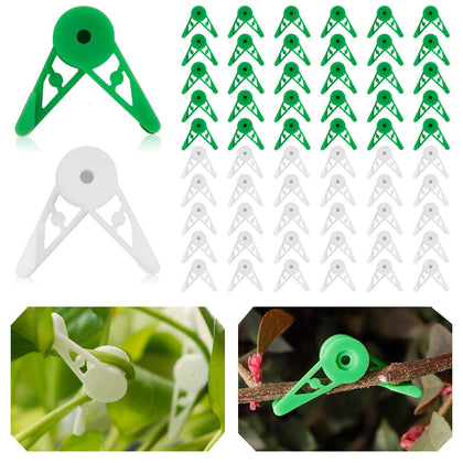 YBB 360-degree adjustable plant clips enabling flexible branch shaping for even growth.