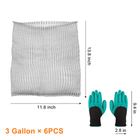 YBB root guard baskets dense mesh closeup protecting roots from burrowing animals