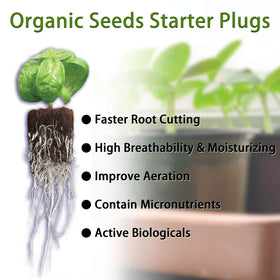 YBB seed starter plug with biodegradable micronutrients for healthy root growth