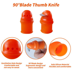 YBB thumb knife 90 degree blade for angled harvesting