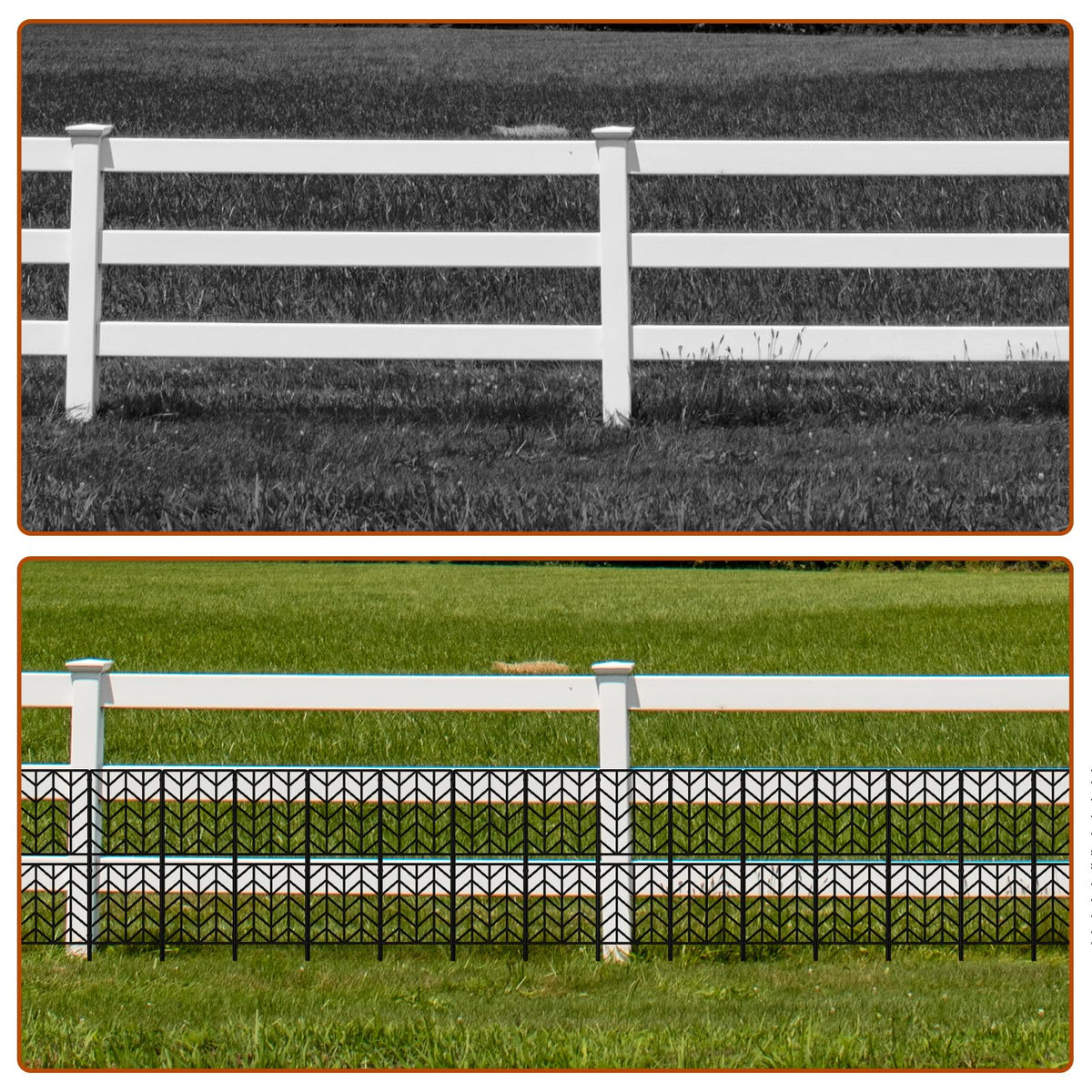 YBING border fence for flower beds and landscape paths.