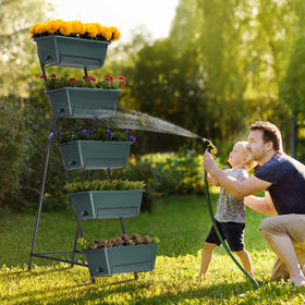 Four color options let you match your décor with the YBING garden bed.