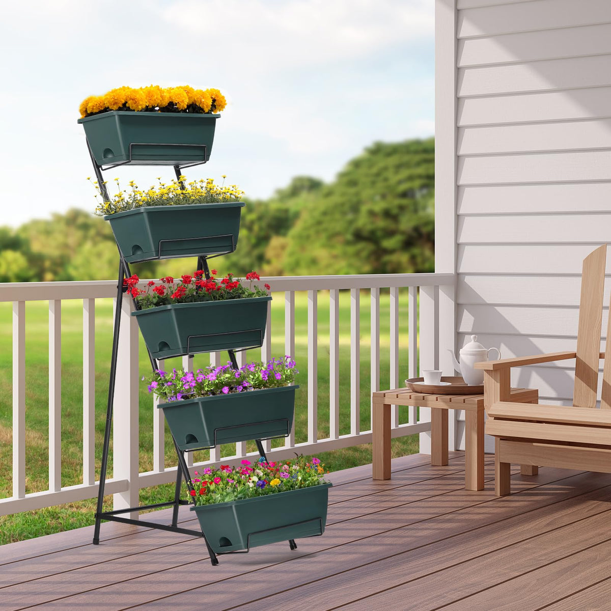 Illustrated installation guide makes setup quick and straightforward for YBING planter.