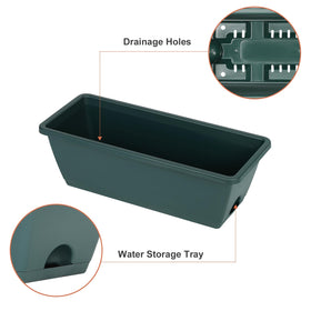 Bottom drainage and storage prevent leakage and waterlogging in the YBING planter.