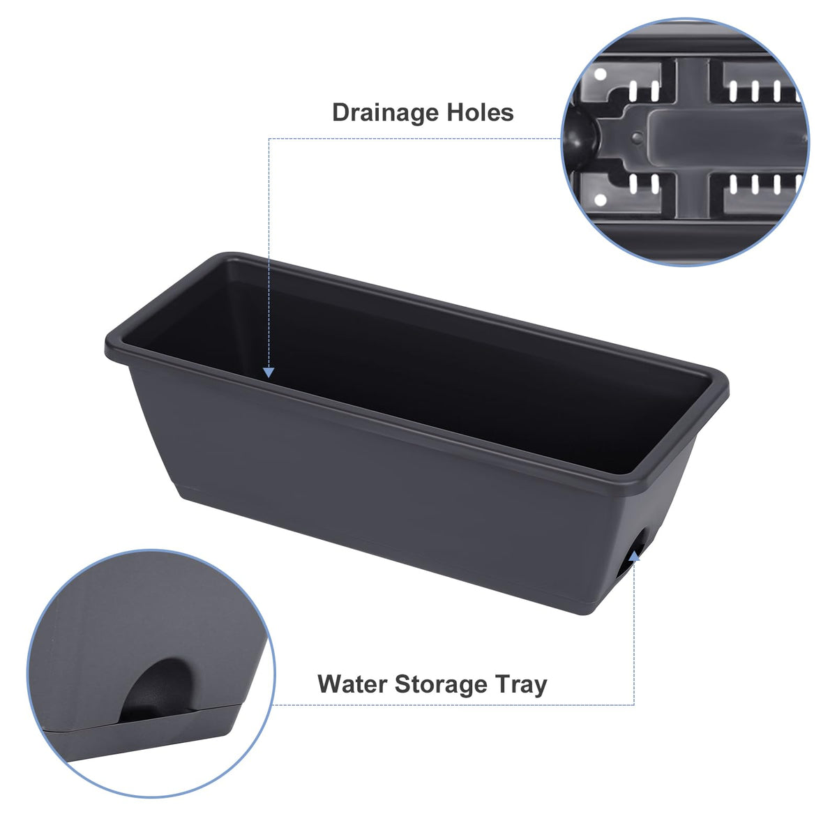 YBING removable planting boxes enable flexible rearrangement and sunlight access.