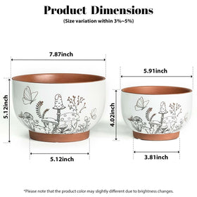 YBX neutral-toned terracotta pots for cottage-style decor