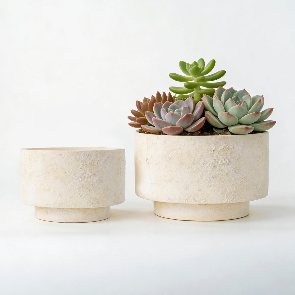 YBX YIBOXUAN succulent pots 8-inch with drainage for healthy roots