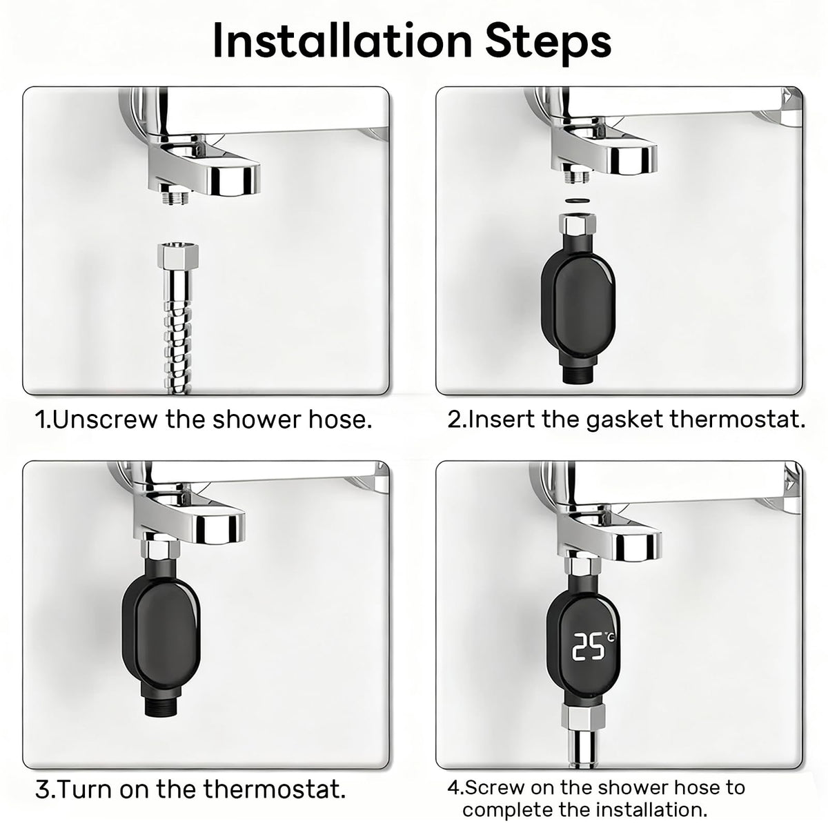 YcaeyLnaR touch-screen display activates to reveal temperature quickly.