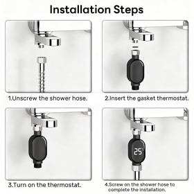 YcaeyLnaR touch-screen display activates to reveal temperature quickly.