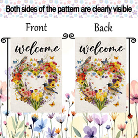 YCDMLJC Double-sided spring flag reads correctly from either side for versatile display