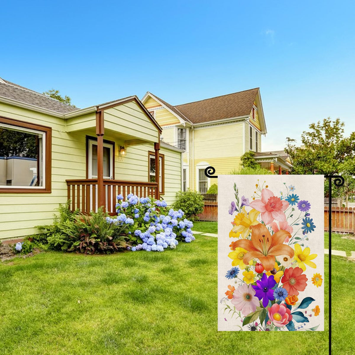 YCDMLJC weather-resistant garden flag endures outdoor conditions